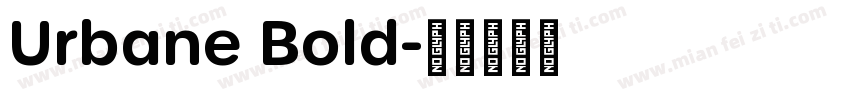 Urbane Bold字体转换